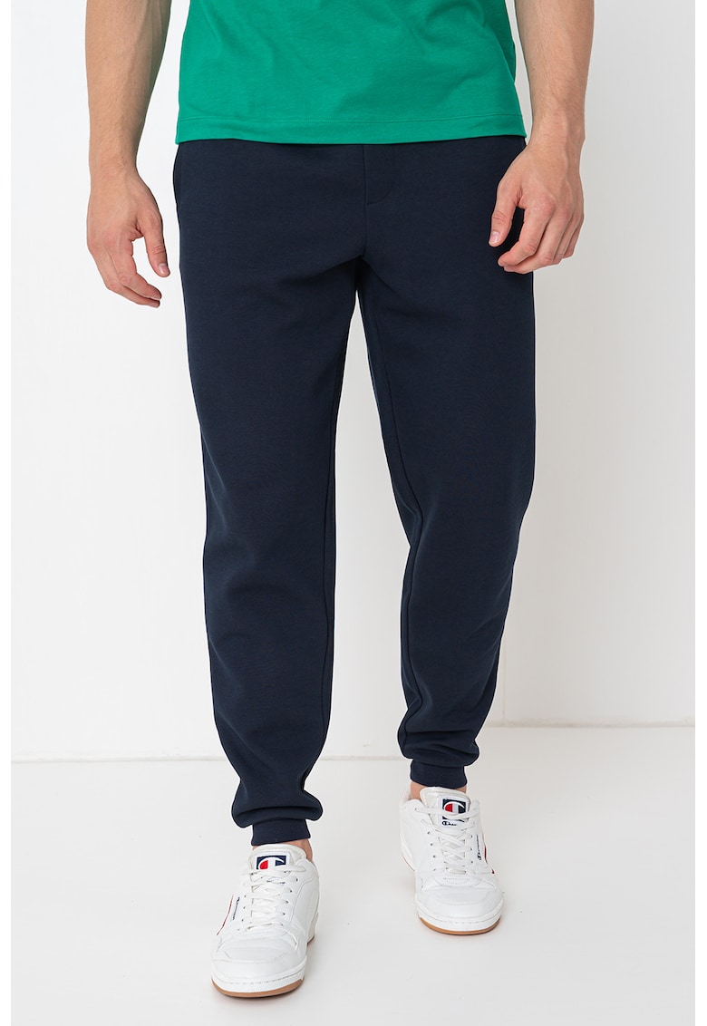 Pantaloni uni de trening din amestec de bumbac