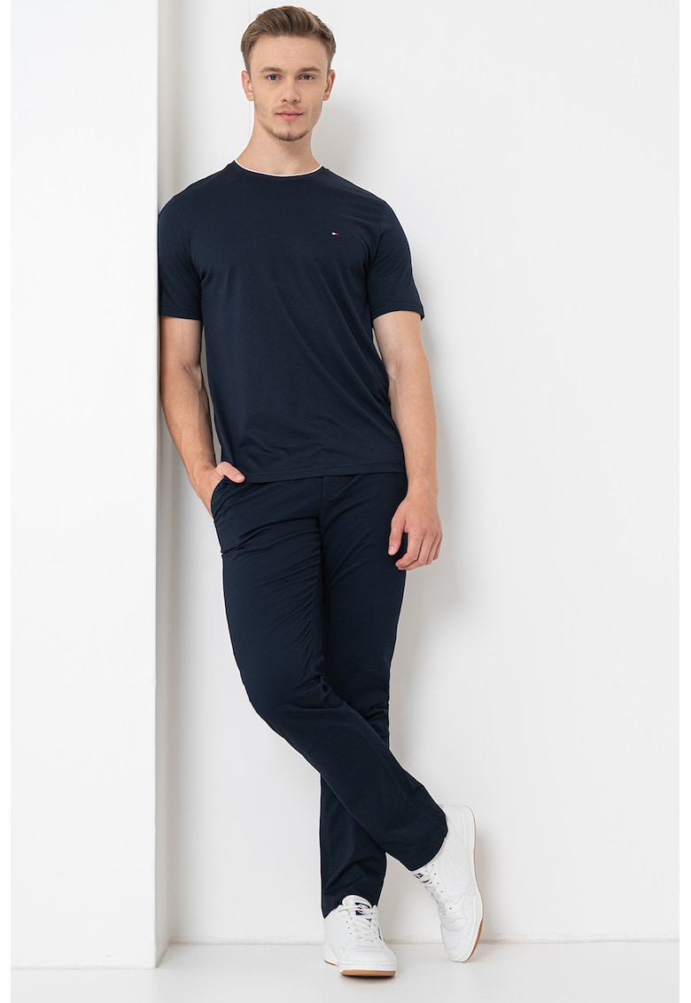 Tricou regular fit cu logo discret