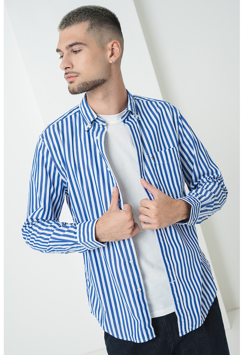 Camasa regular fit cu model in dungi