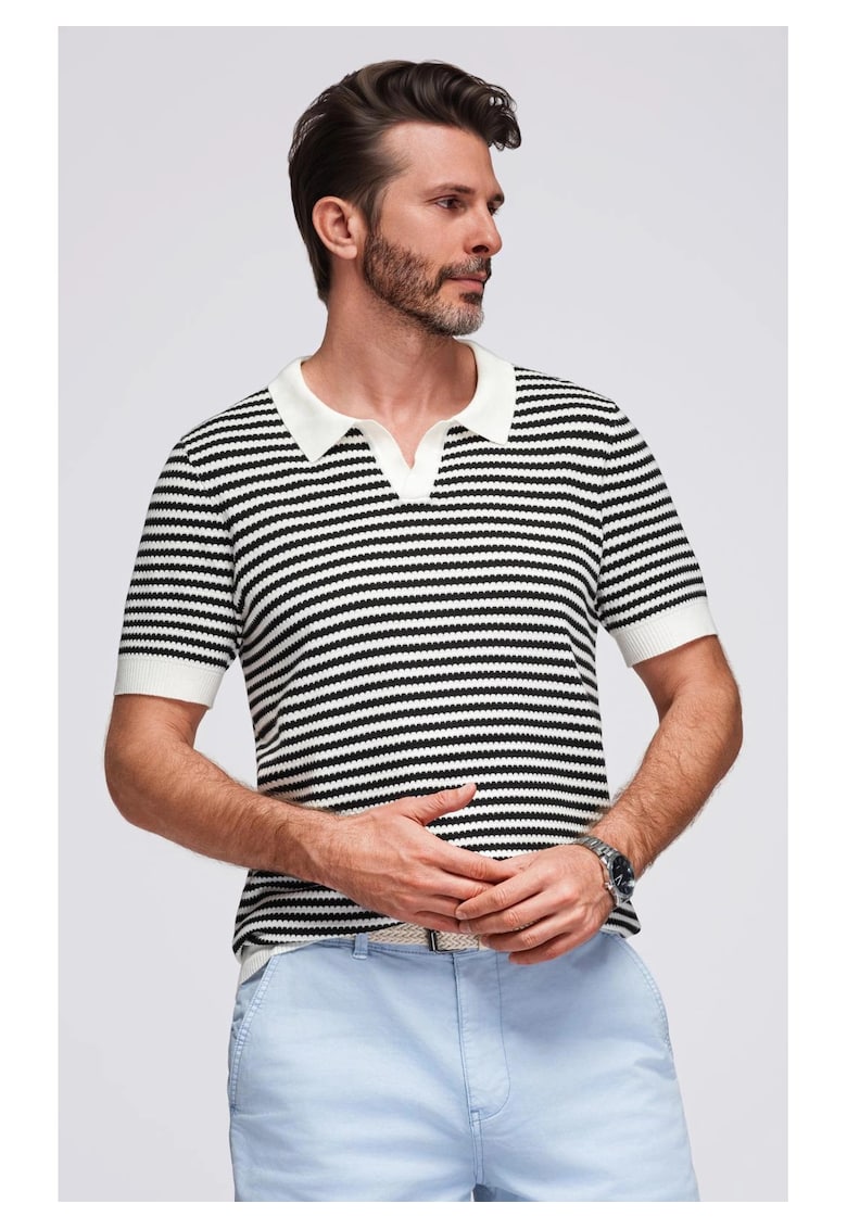 Tricou din viscoza cu dungi OM-POSS-0161