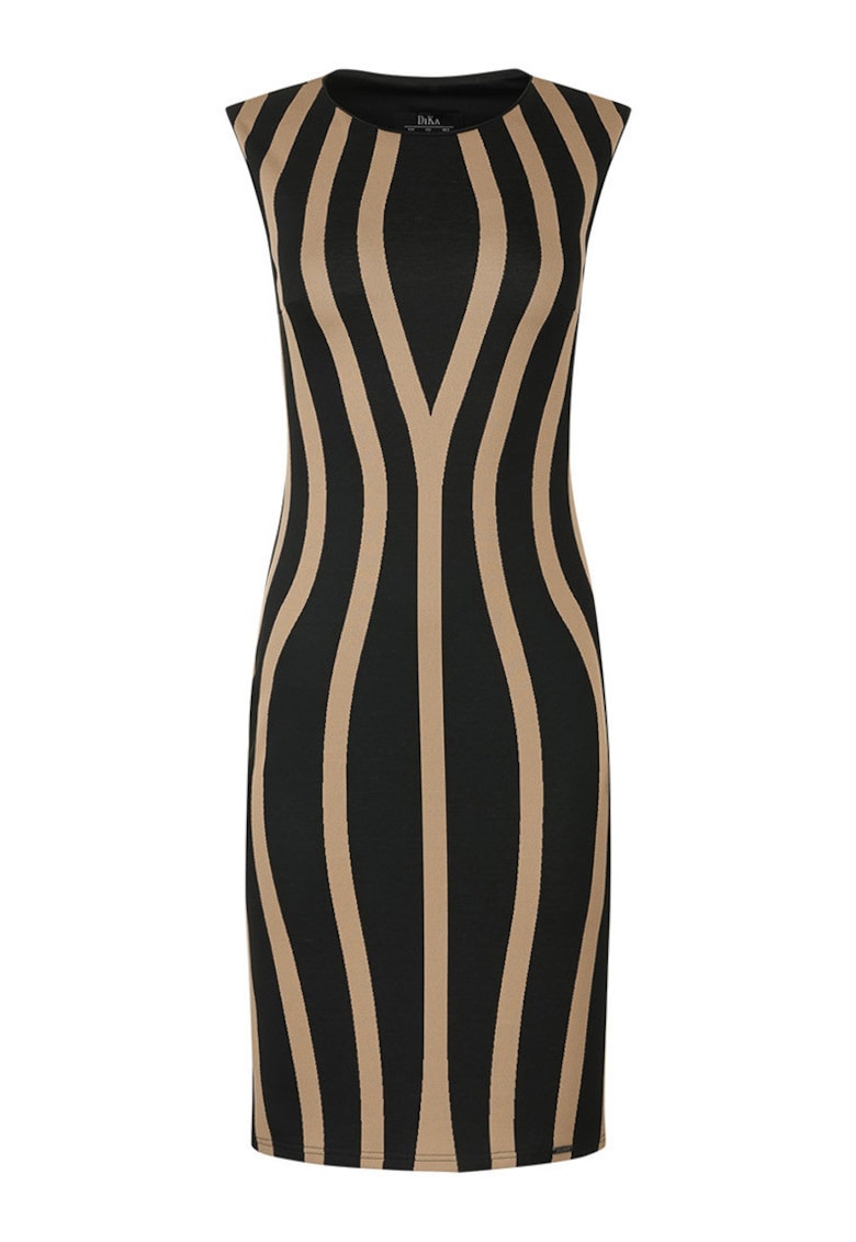 Rochie bodycon cu imprimeu in dungi