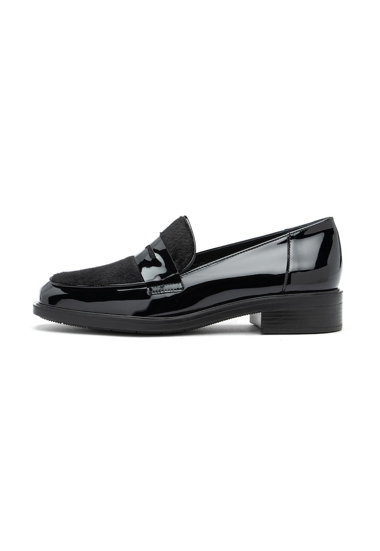 Pantofi loafers cu varf patrat - Negru