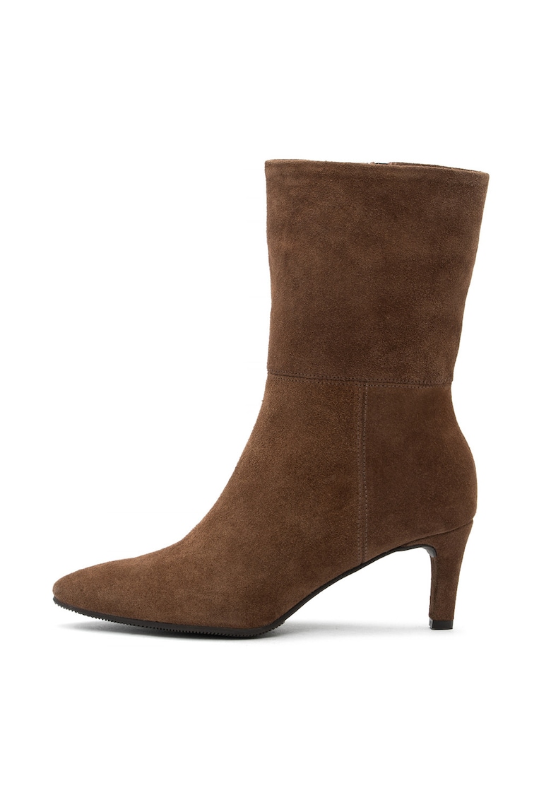 Botine din piele intoarsa cu fermoar Kaya