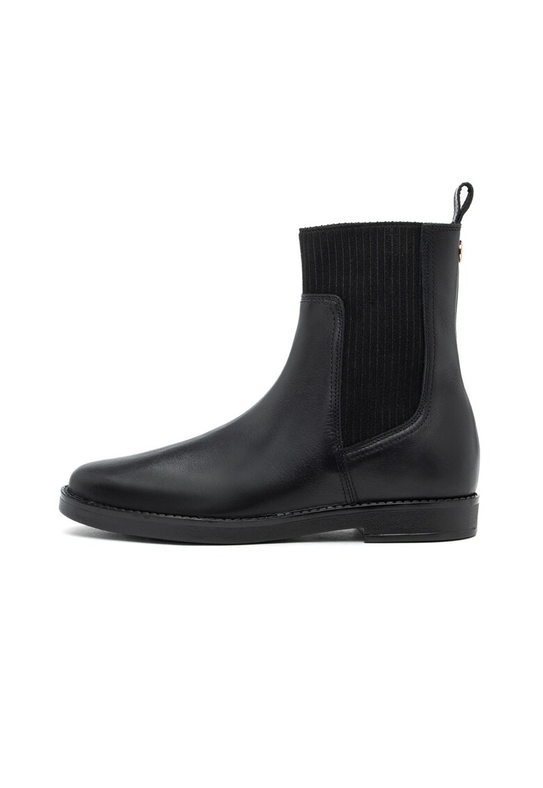 Ghetea Chelsea cu talpa plata - Negru