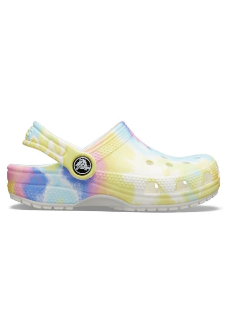 Saboti Kids' Classic Tie-Dye Graphic Clog 23-24 EU - C7 US Alb - White/Multi