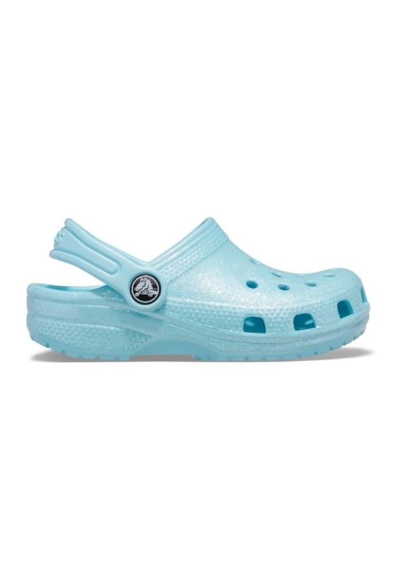 Saboti Kids' Classic Glitter Clog 20-21 EU - C5 US Albastru deschis - Ice Blue