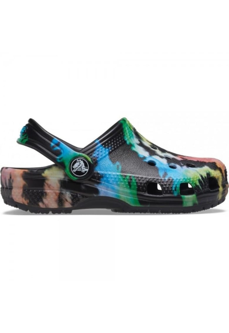 Saboti Kids' Classic Tie-Dye Graphic Clog - US Negru - Black/Black