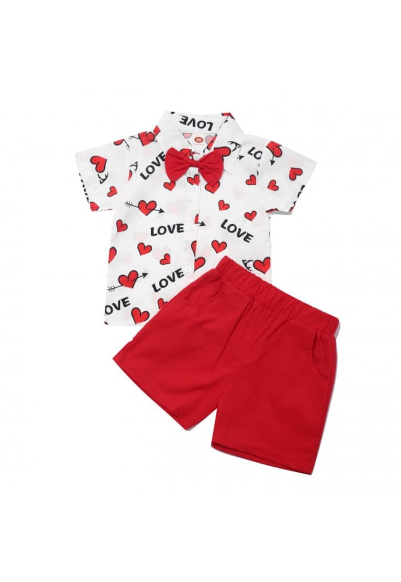 Compleu Model AL 21528 Love - Pentru Bebelusi - Baieti - Multicolor