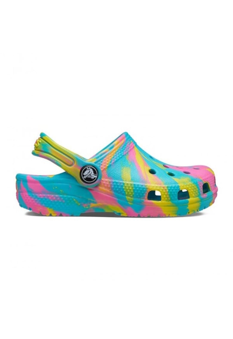 Saboti Classic Marbled Clog Kids 30-31 EU - C13 US Albastru deschis - Digital Aqua/Multi