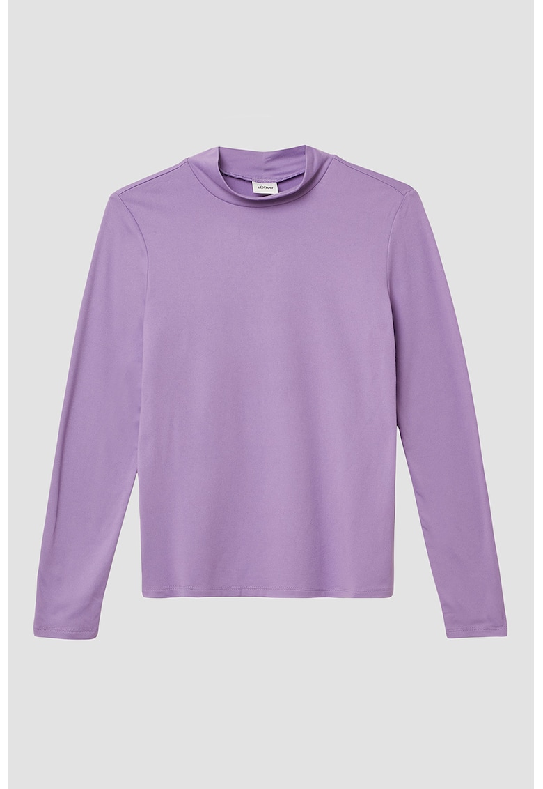 Bluza cu guler scurt - Lila