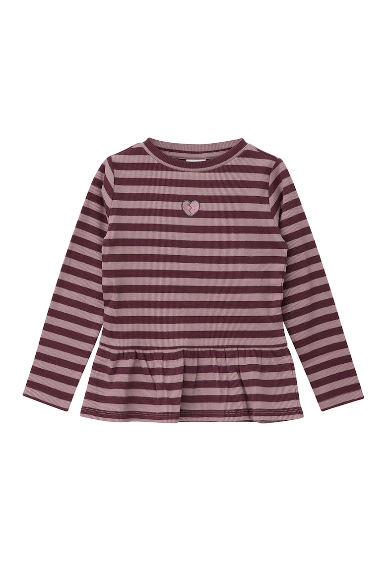 Bluza cu dungi si volan peplum