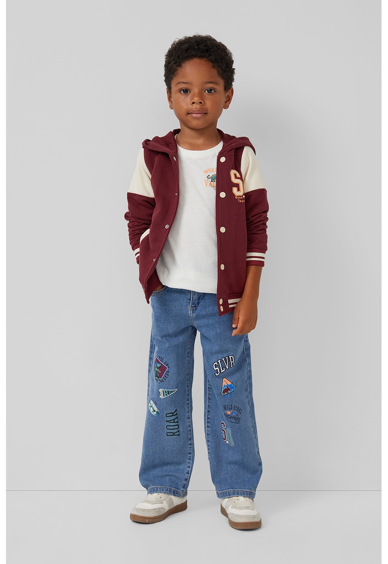 Bluza cu imprimeu grafic pe partea din spate