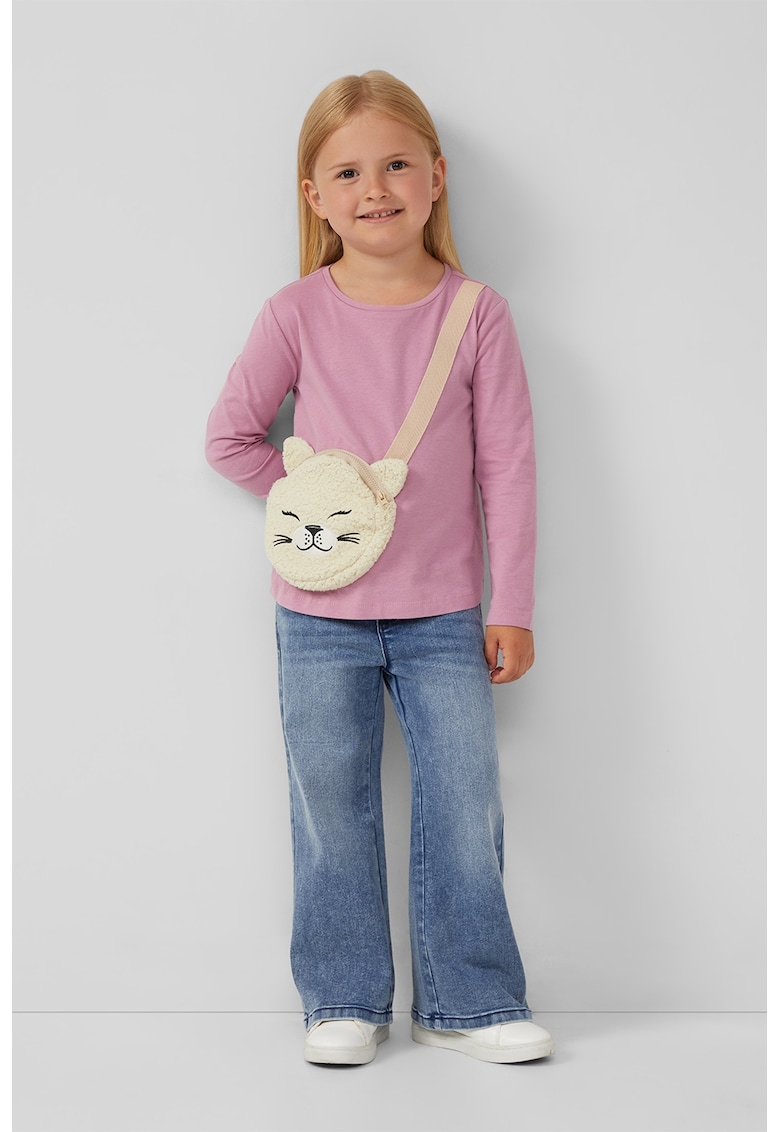 Bluza cu etui cu fermoar in forma de pisica