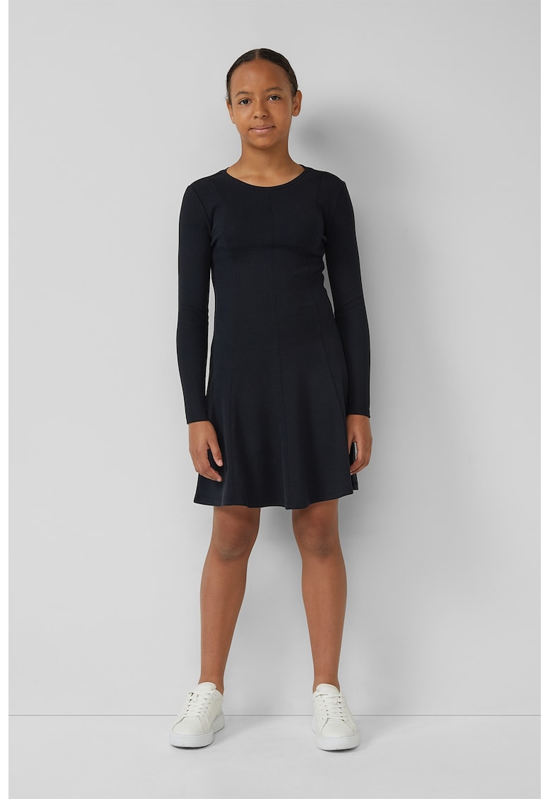 Rochie scurta evazata cu decolteu rotund