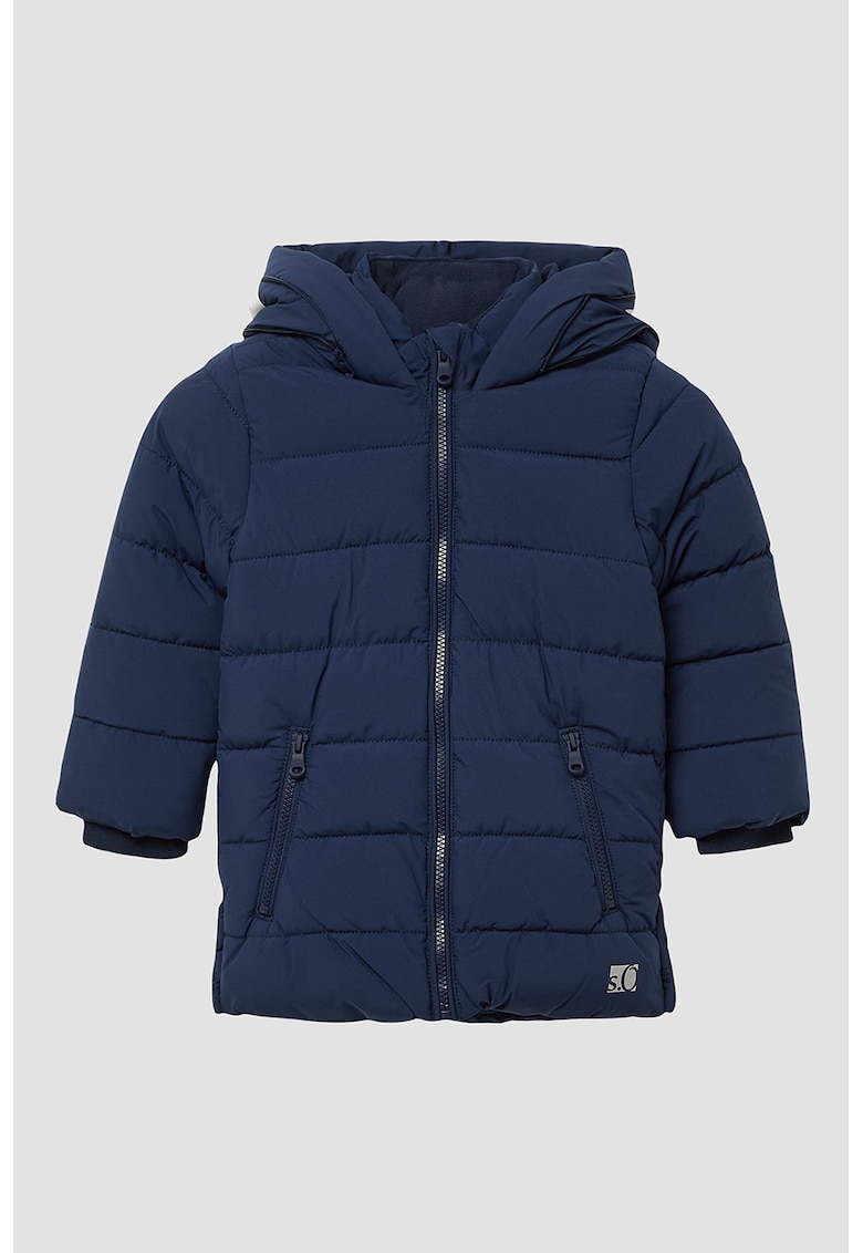 Geaca matlasata cu imprimeu logo