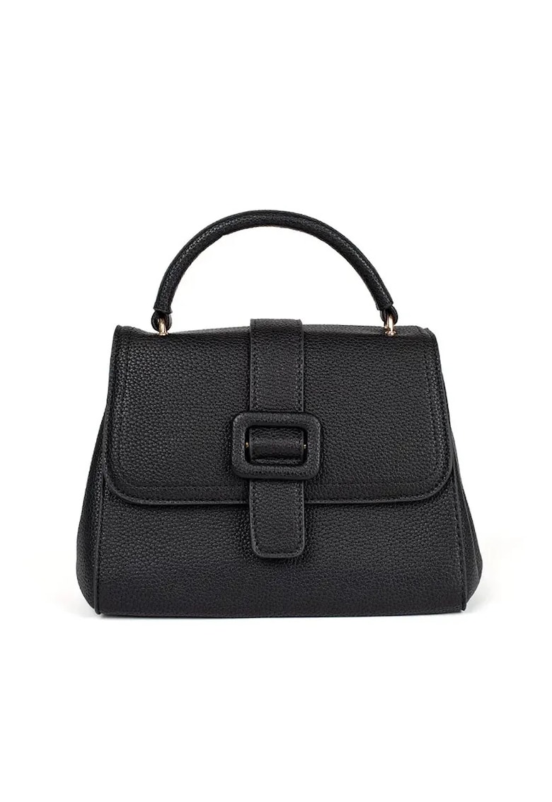 Geanta dama alba cu accente aurii - design modern - 2 compartimente - 30x20cm