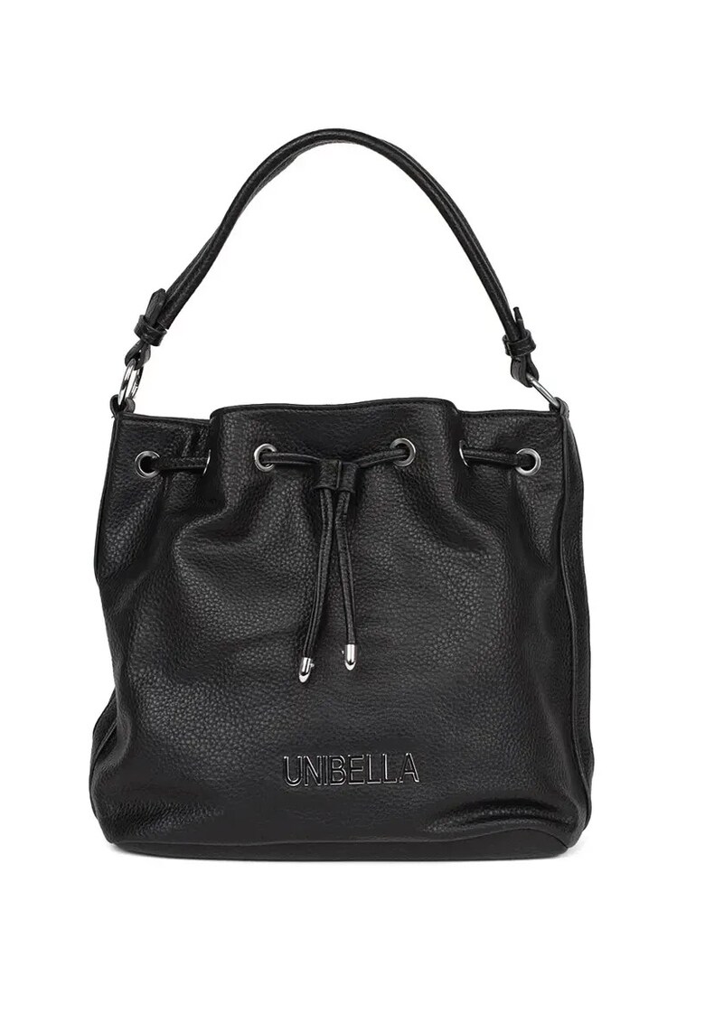 Geanta tip sac bej - din piele ecologica - cu curea reglabila - doua compartimente