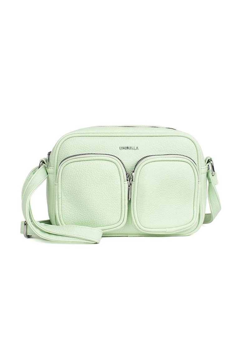 Geanta mica verde cu buzunare