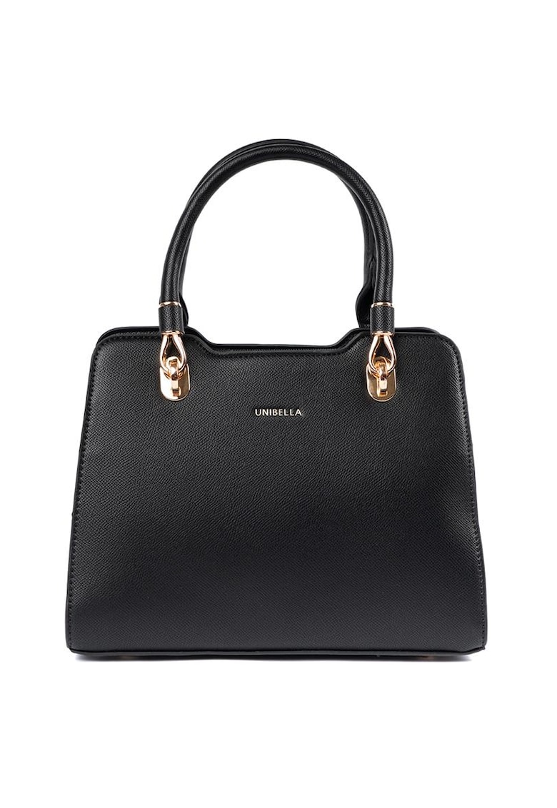 Geanta dama neagra model kuferek - eleganta - compacta - din poliester