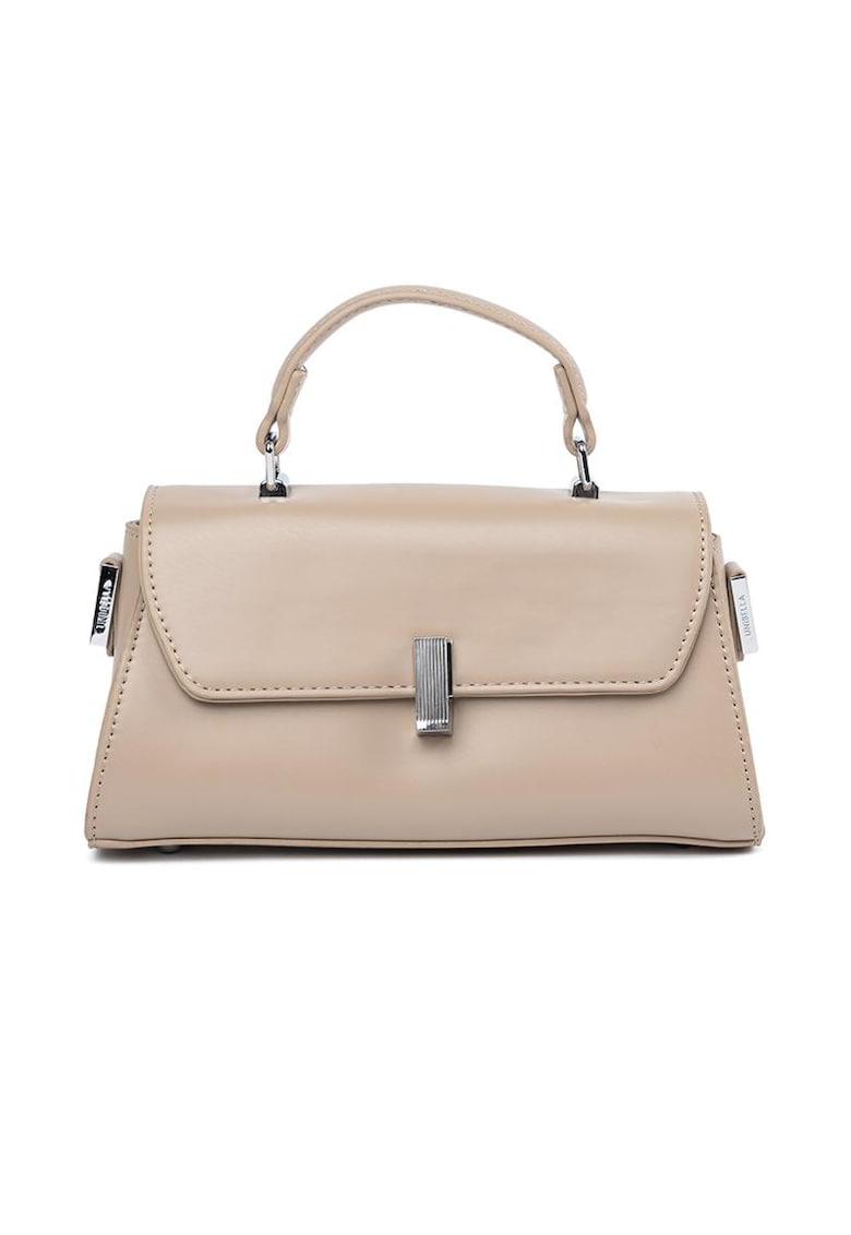 Geanta de umar bej - model Crossbody - compacta - din poliester