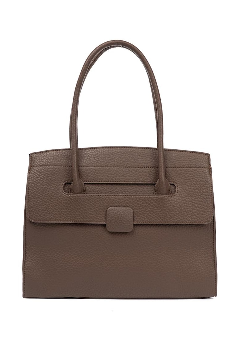 Geanta de umar maro - din eko piele texturata - design clasic - eleganta si functionala