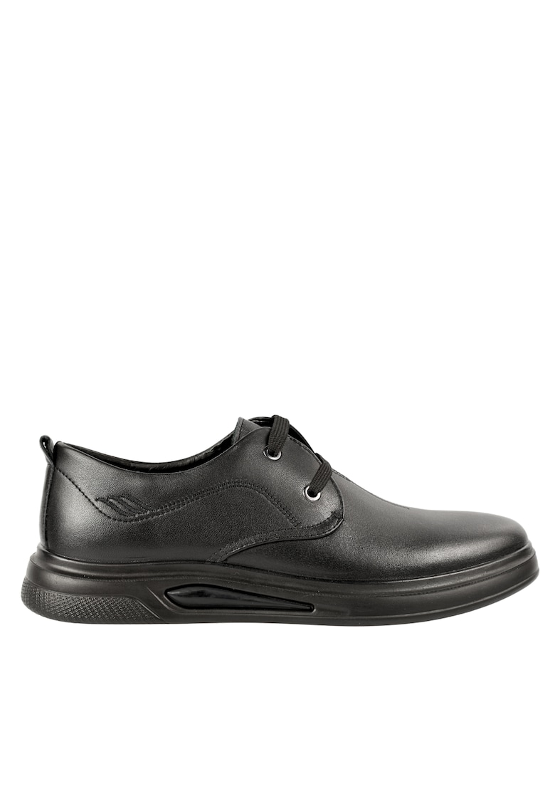 Pantofi casual - barbati - 9D3761 negru - piele naturala