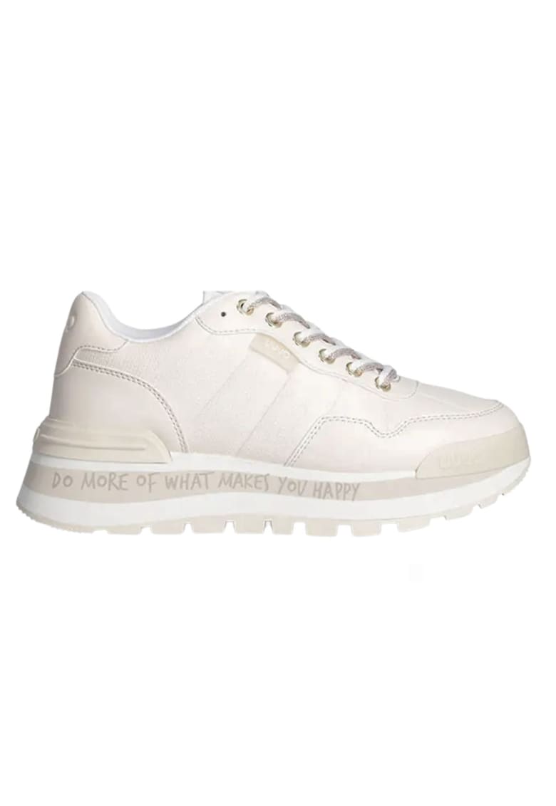 Pantofi sport Amazing - pentru femei - crem - piele ecologica - design minimalist