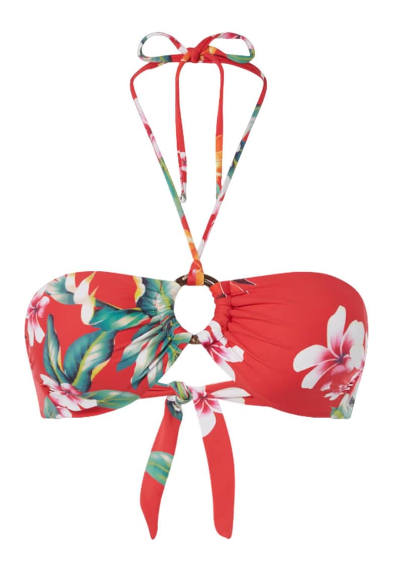 Sutien de baie cu model floral -