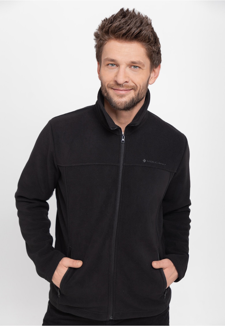 Hanorac fleece cu fermoar - barbati - F-Bannax - negru