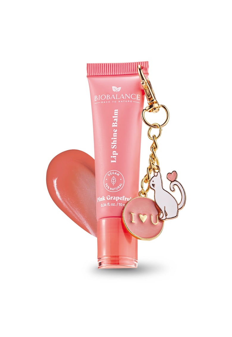 Balsam de buze cu efect lucios - Pink Grapefruit - BioBalance - 10 ml