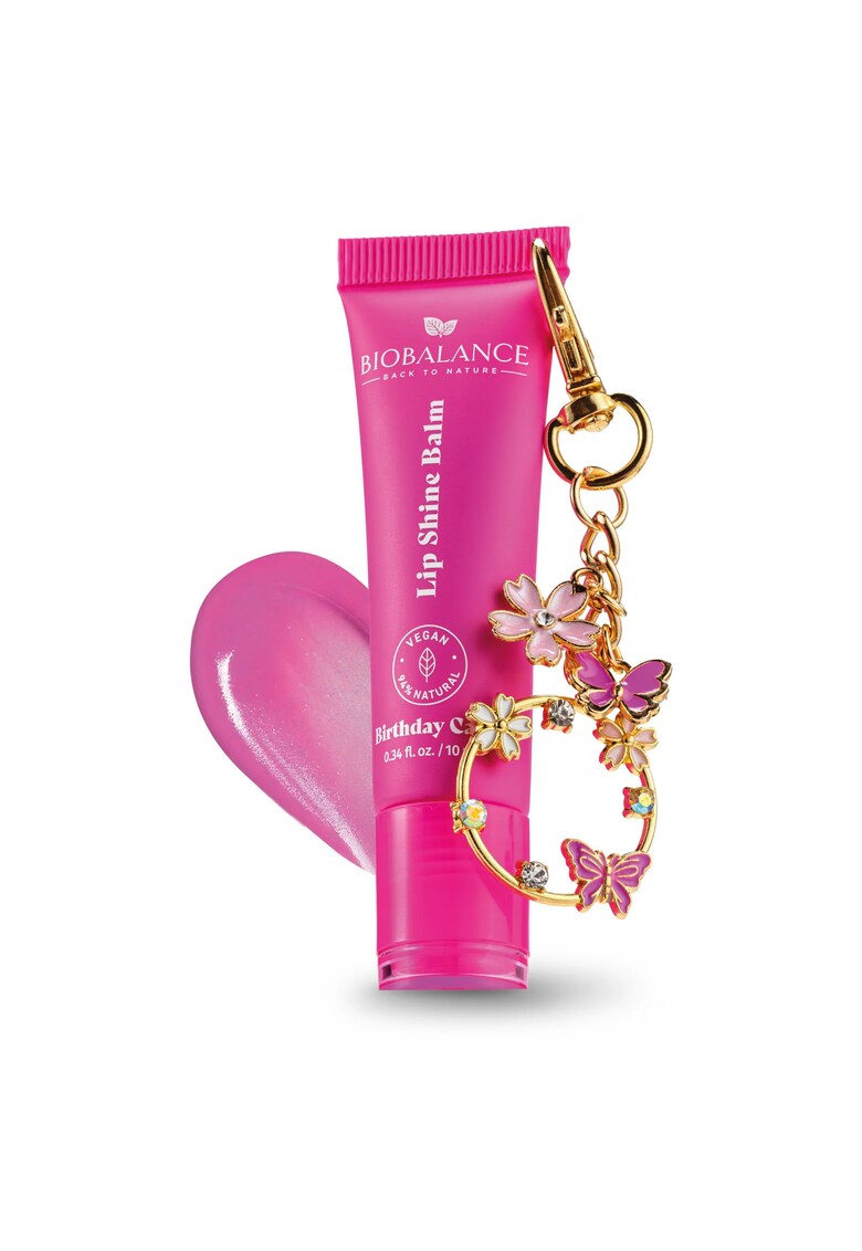 Balsam de buze cu efect lucios - Birthday Cake - BioBalance - 10 ml
