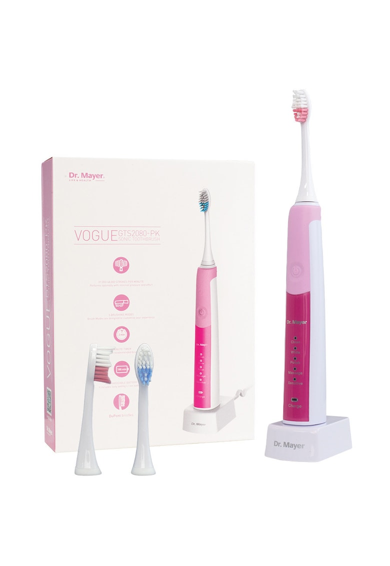 Periuta de dinti electrica sonica Dr Mayer GTS2080 - Alb/Roz