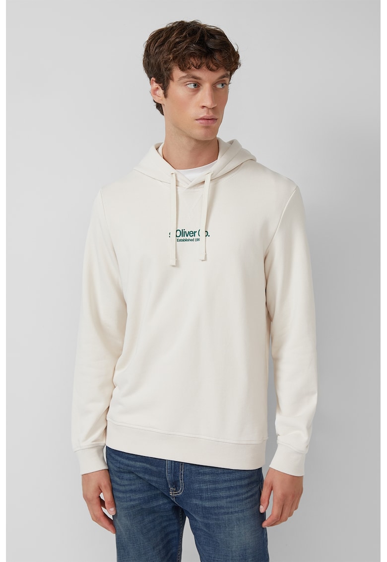 Hanorac cu logo - Verde/Alb fildes