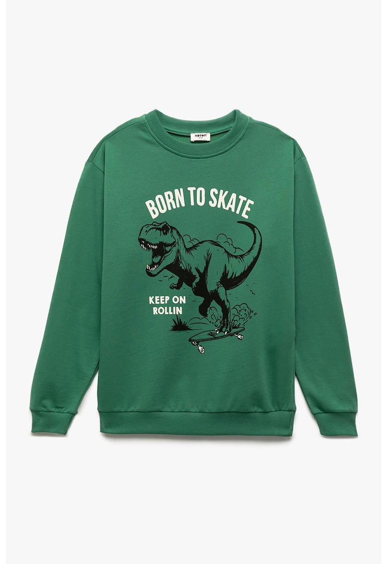 Bluza de trening cu model dinozaur