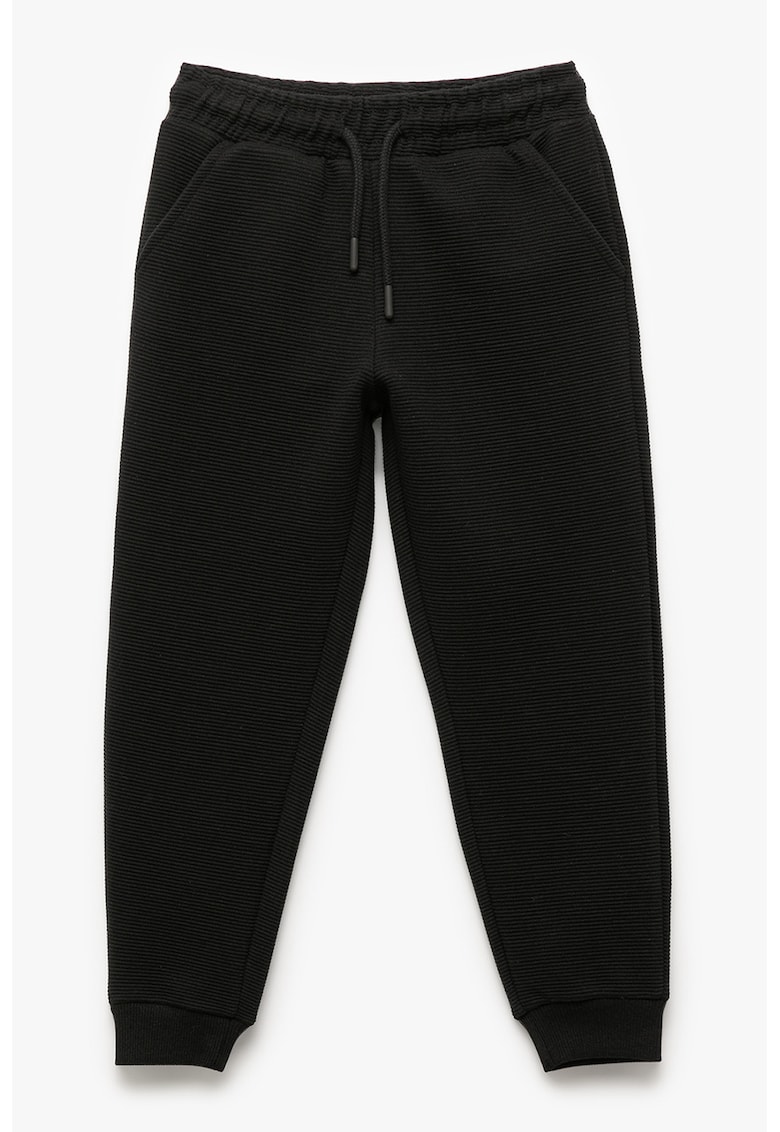 Pantaloni de trening striati cu snur