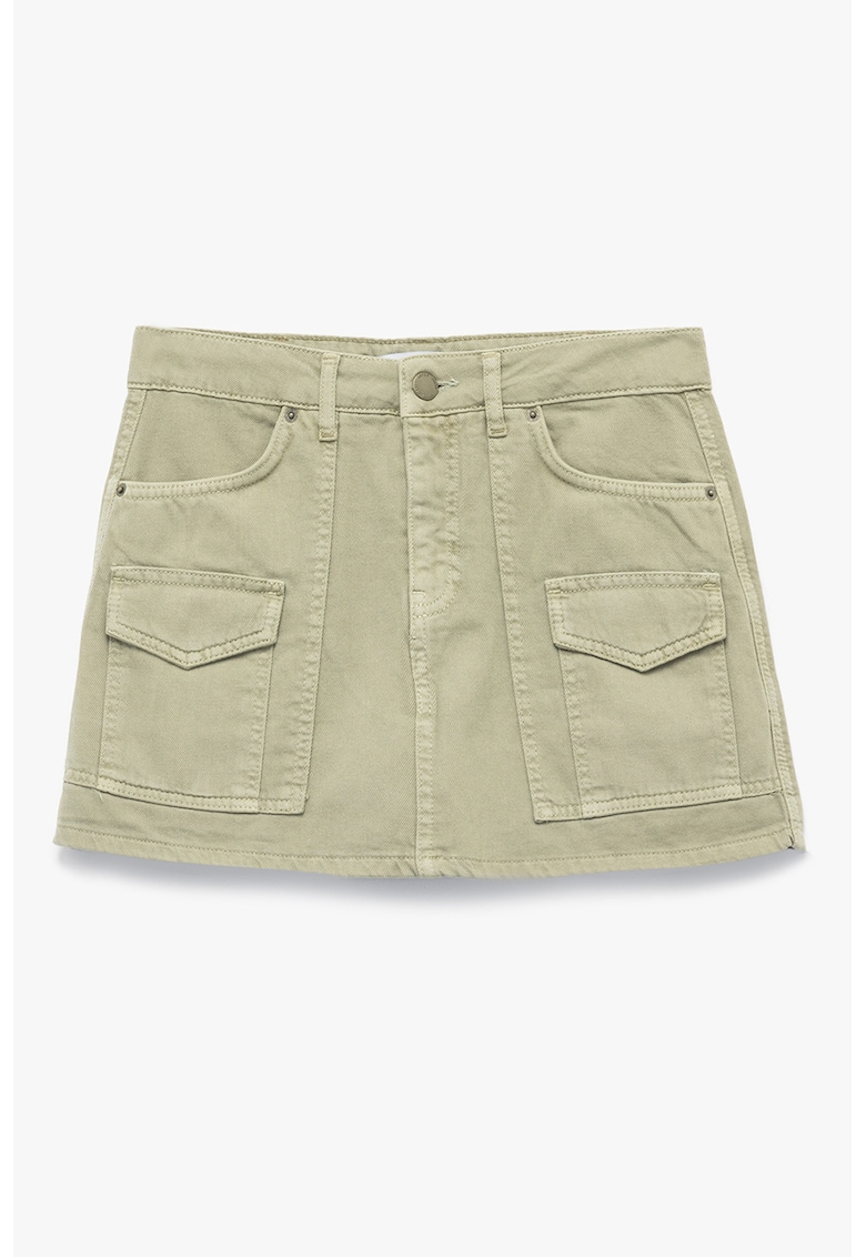 Fusta-pantalon cargo de bumbac