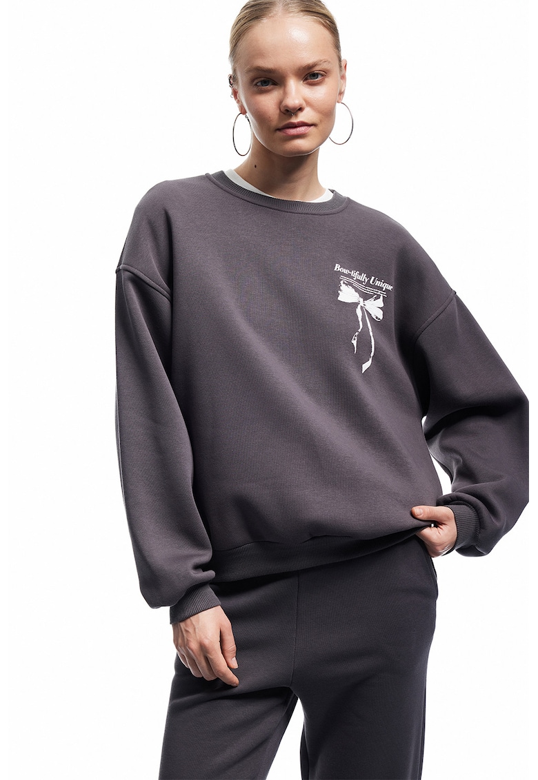 Bluza lejera de trening cu imprimeu