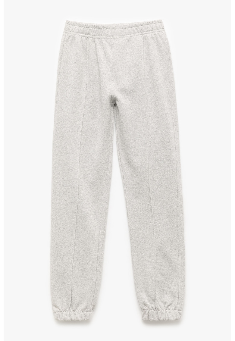 Pantaloni de trening cu model uni si talie elastica