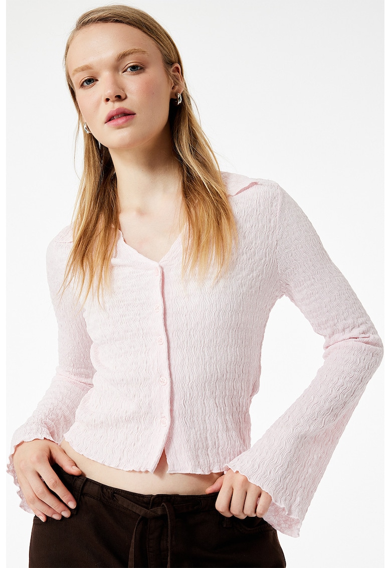 Camasa slim fit cu maneci clopot