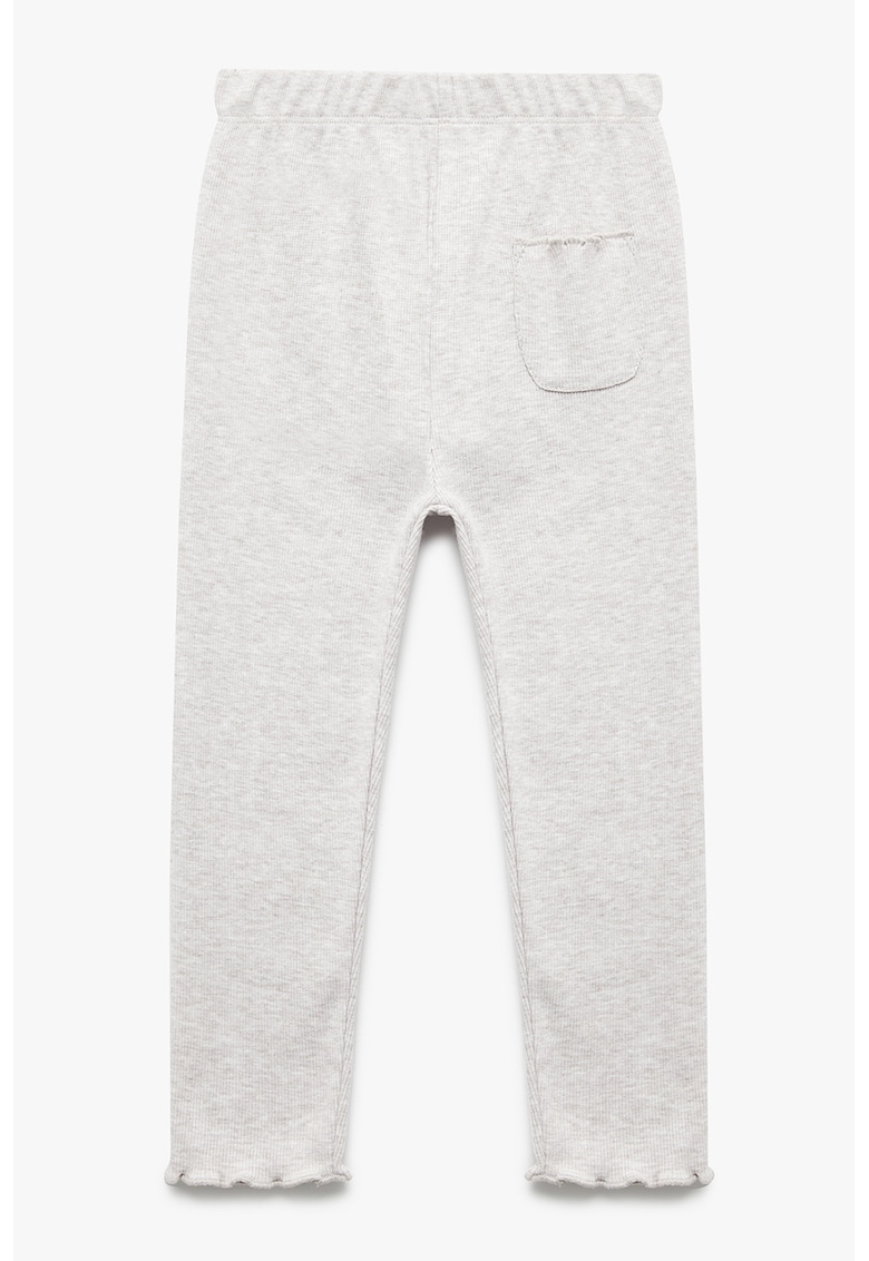 Pantaloni tricotati fin cu talie elastica