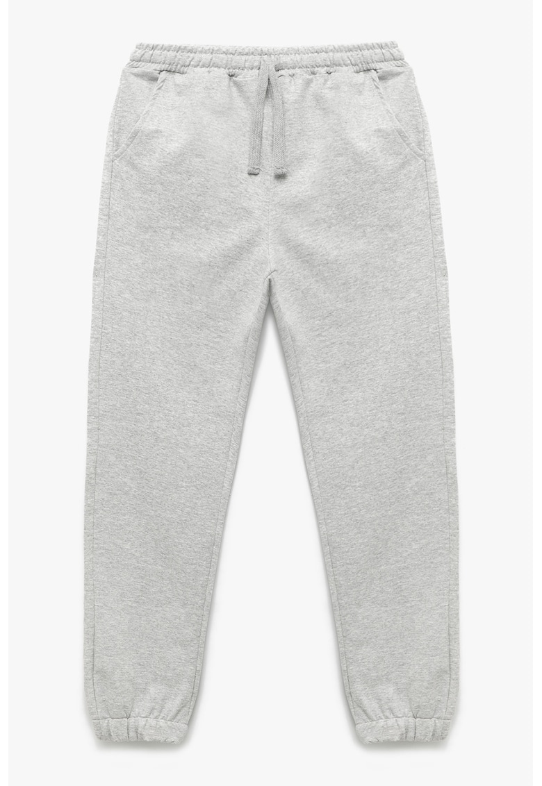 Pantaloni de trening cu snur de ajustare si buzunare oblice