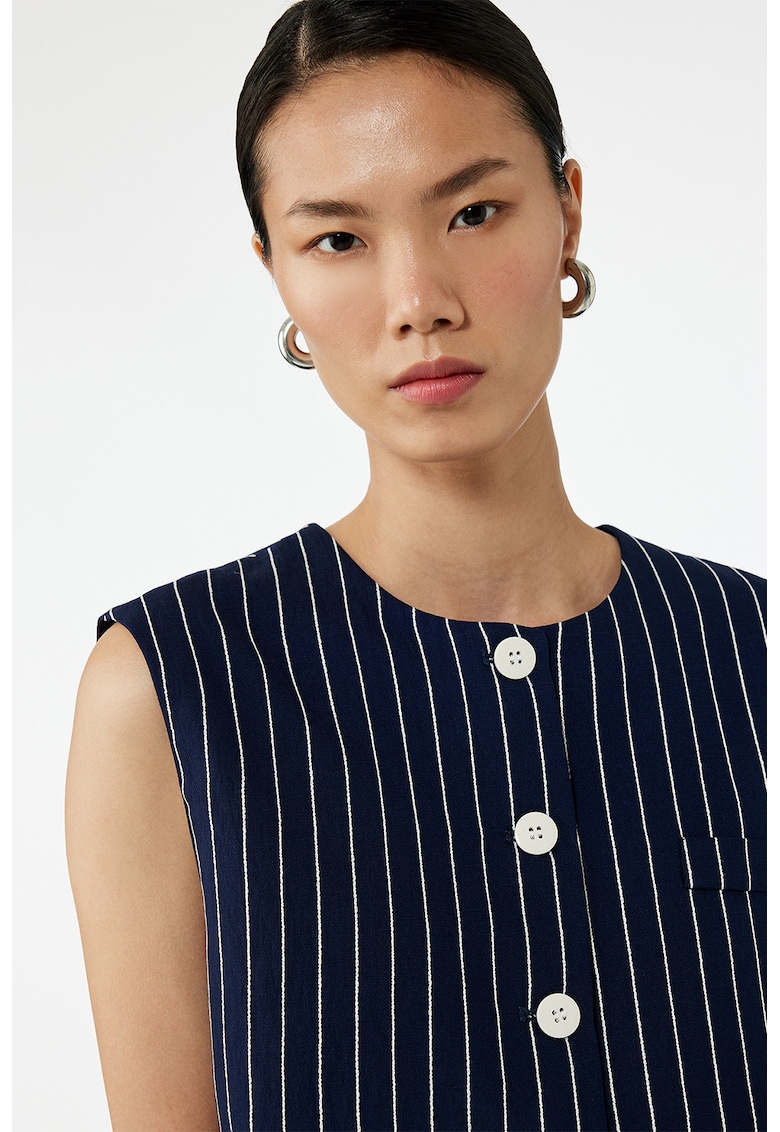 Vesta crop cu model in dungi