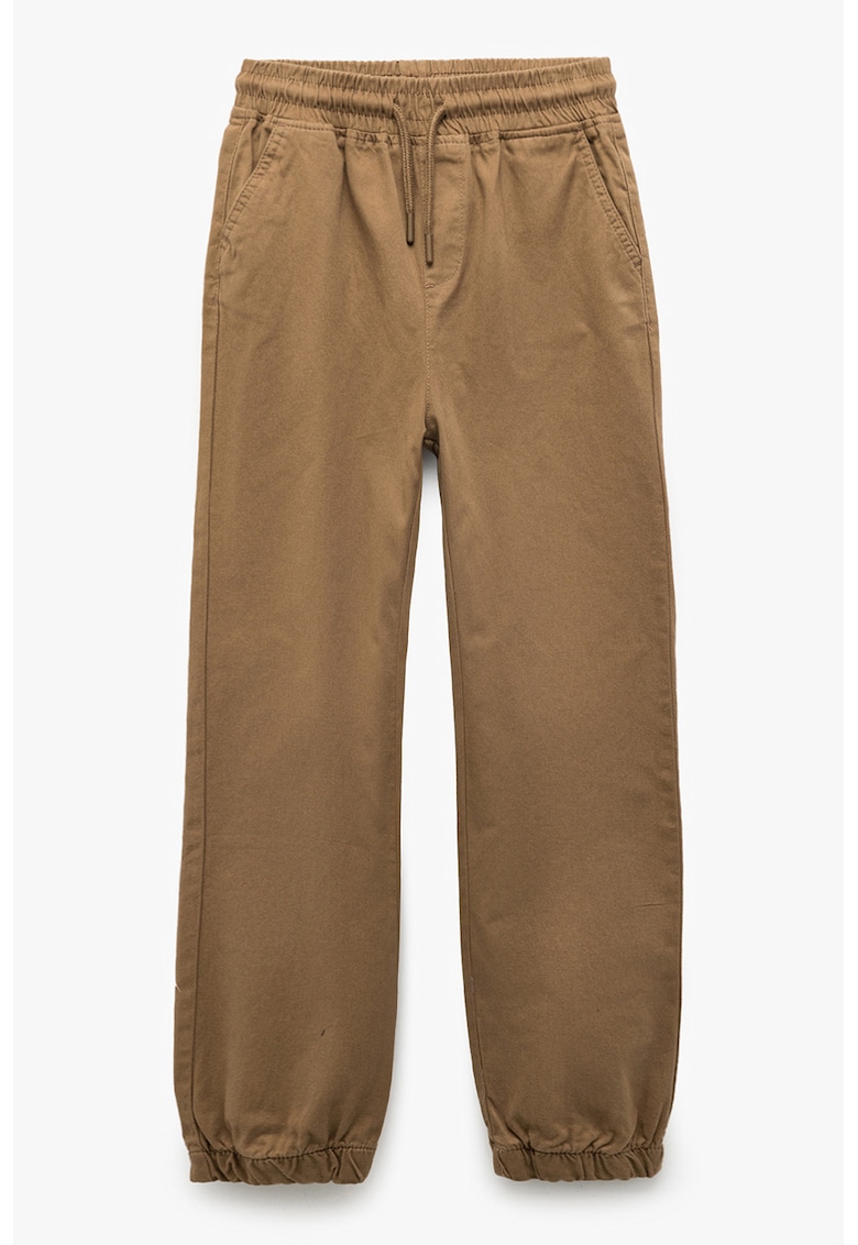 Pantaloni de trening din bumbac cu snur de ajustare