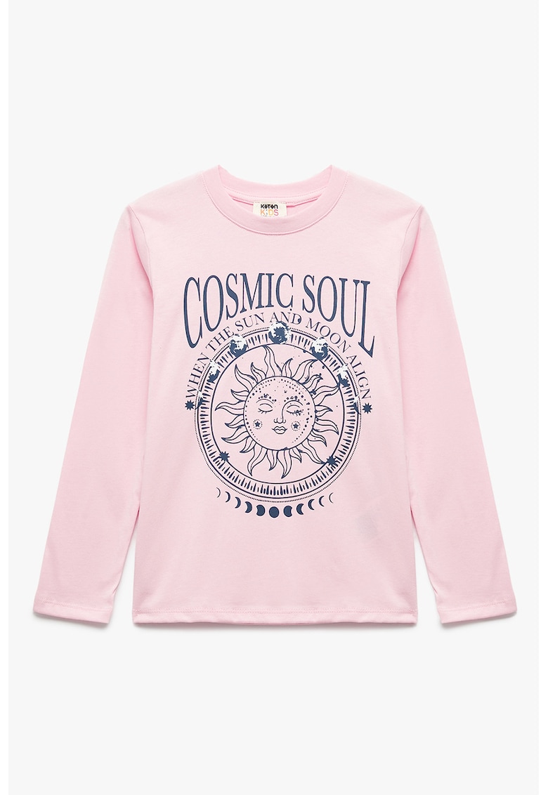 Bluza din bumbac cu imprimeu grafic