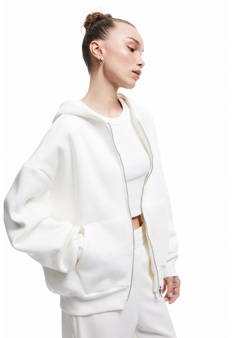 Hanorac uni lejer cu manecu cazute