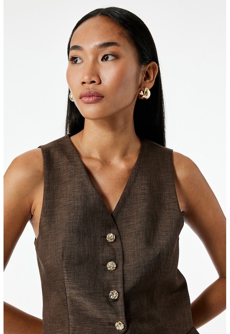 Vesta cu decolteu in V