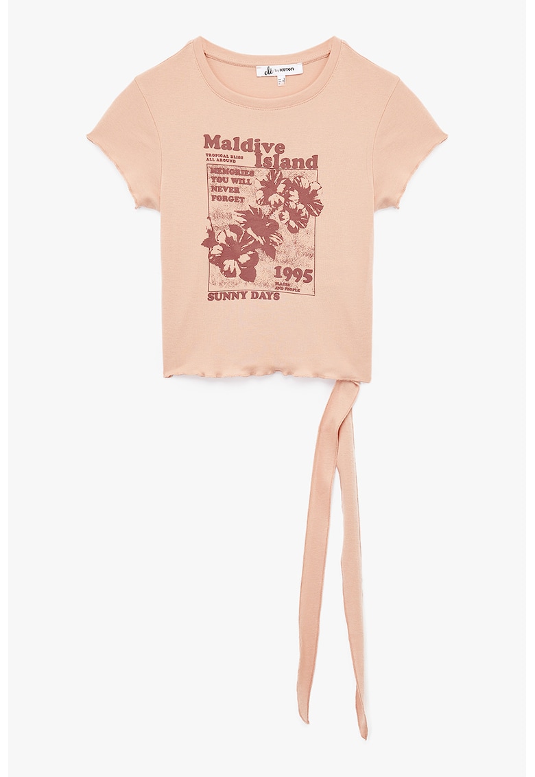 Tricou de bumbac cu imprimeu Tricou de bumbac cu imprimeu