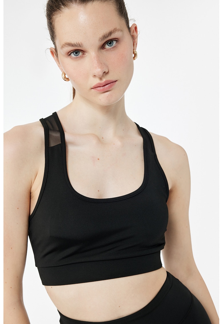 Bustiera cu inserttii din plasa