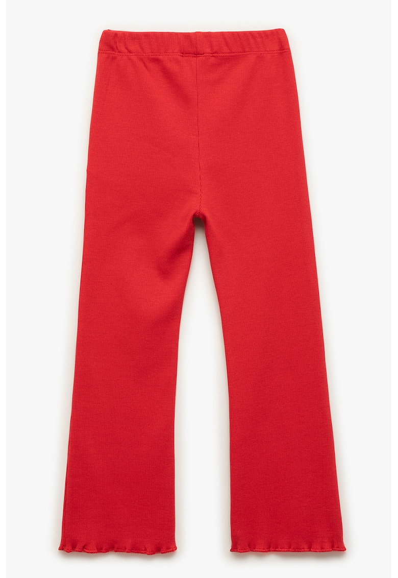 Pantaloni evazati din amestec de bumbac Pantaloni evazati din amestec de bumbac