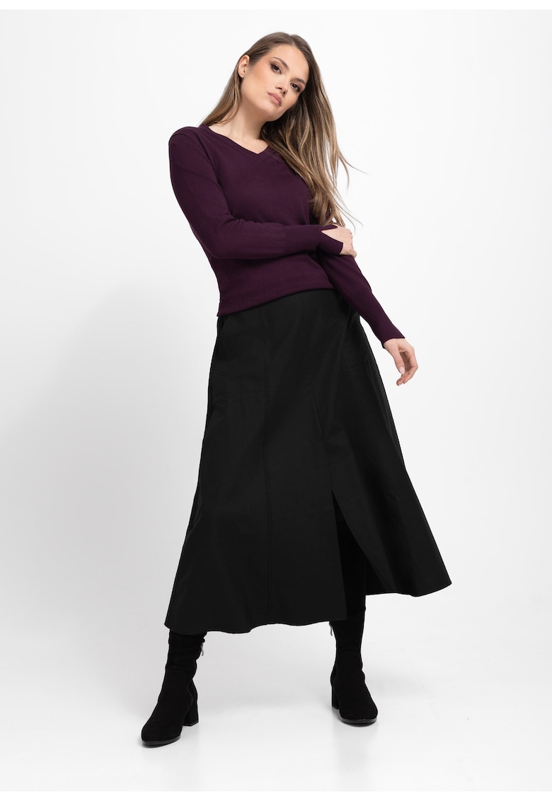 Fusta lunga evazata casual G-Alibi - neagra